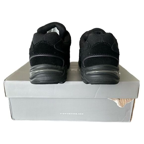 Vionic 23 Walk Classic Sneaker Black Upper Suede Supportive Shoes Size 8.5 Wide - Picture 5 of 8